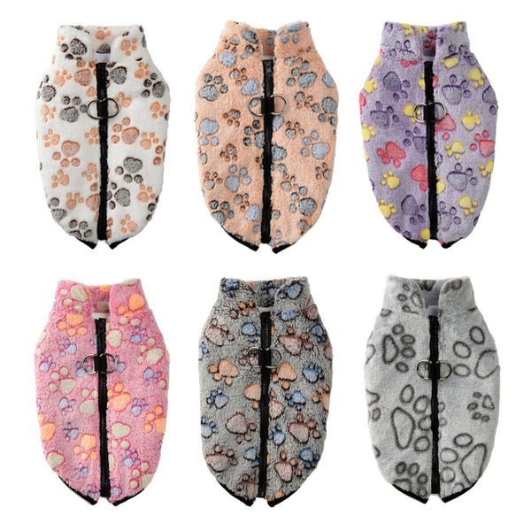 Chaqueta Térmica de Franela para Mascotas - Abrigo Cálido Otoño e Invierno