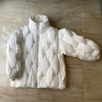 Chaqueta Acolchada de Algodón Tejido Torsionado Talla Grande - Image 6