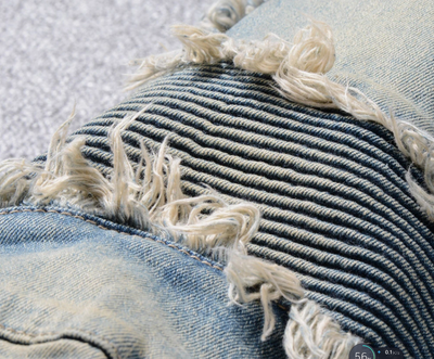 Pantalones Moto Denim con Refuerzos en los Pies - Image 9