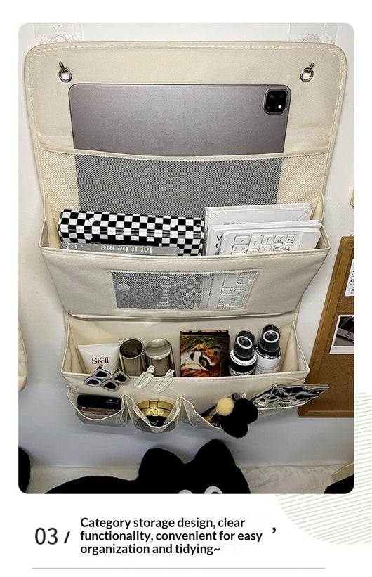 Bolsa de Almacenamiento Colgante para Armario de Colores Sólidos - Image 10