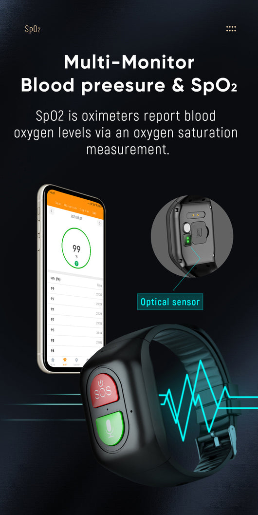 Pulsera Inteligente con GPS, Monitor Cardíaco y Presión Arterial - Image 16