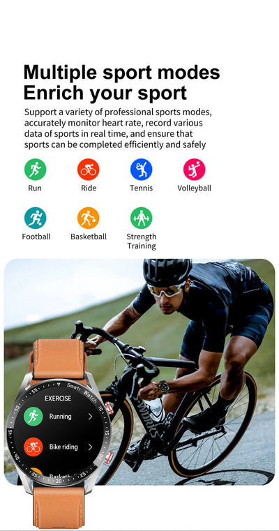 Reloj Inteligente ECG con Llamadas Bluetooth y Correa de Acero Inoxidable - Image 20