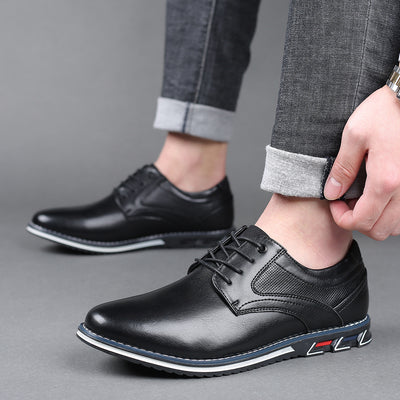 Zapatos Casuales de Cuero Suave con Suela Flexible para Hombre - Image 5