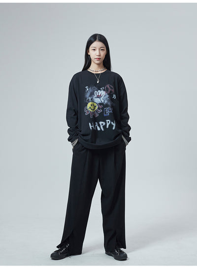 Blusa Manga Larga Smiley para Mujer - Image 9