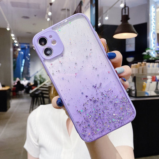 Funda Protectora con Protección Ocular y Diseño Glitter para iPhone 12Pro, 11, XS - Image 14