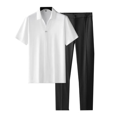 Blusa Sin Costuras Ultrafina de Seda Helada con Adhesivo - Manga Corta Verano - Image 5