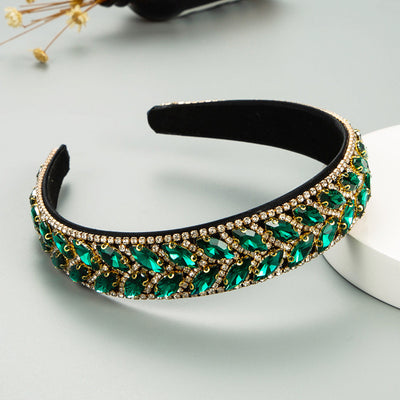 Diadema de Cristal con Diamantes Incrustados y Cadena de Garra para Mujer - Image 10