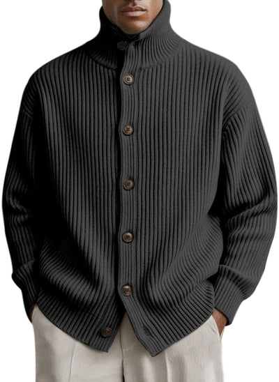 Cardigan Cuello Alto Tejido para Hombre - Image 20