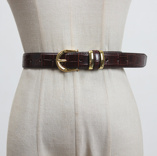 Cinturón de Cuero Genuino para Mujer - Diseño Minimalista y Versátil - Image 26
