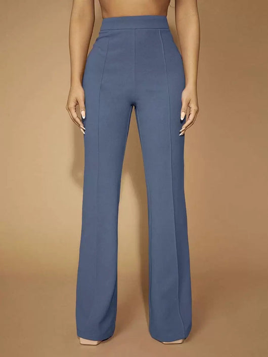 Pantalones de Cintura Alta para Mujer - Elegancia Profesional y Comodidad Diaria - Image 54