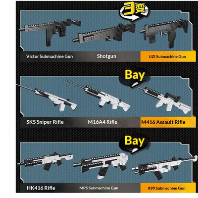 Kit de Bloques de Construcción Rifle Francotirador Militar Compatible - Image 12