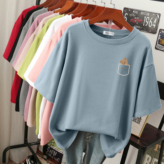 Blusa Cómoda de Algodón Puro para Mujer - Talla Grande - Image 27
