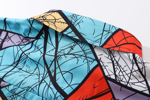 Camisa Oversize Suelta de Manga Corta Estilo Urbano