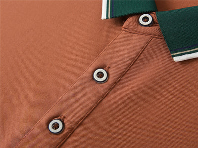 Polo Elástico de Algodón con Combinación de Colores - Image 46