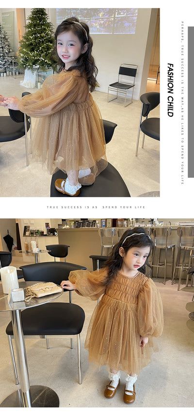 Vestido de Malla Elegante para Niña - Image 19
