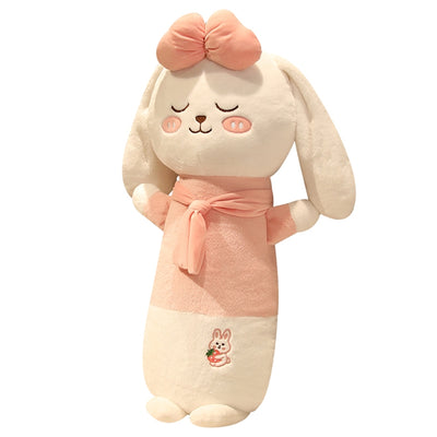 Almohada Peluche Largo Cerdo y Conejo Adorable - Image 17