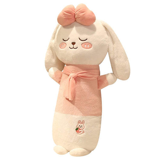 Almohada Peluche Largo Cerdo y Conejo Adorable - Image 17