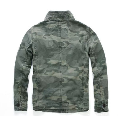 Chaqueta Militar Denim para Hombre - Abrigo de Trabajo Outdoor y Montaña - Image 17