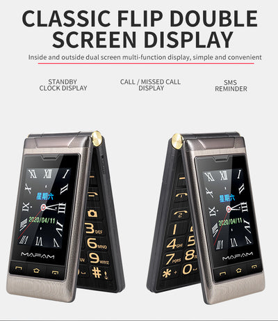 Teléfono Móvil Dual Pantalla para Adultos Mayores con Conectividad Total - Image 5