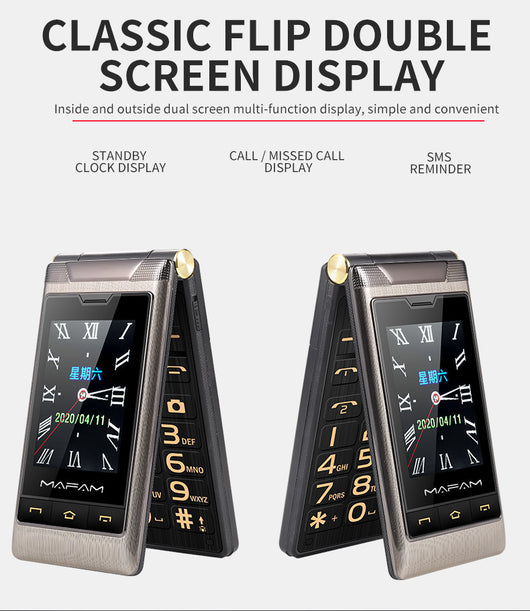 Teléfono Móvil Dual Pantalla para Adultos Mayores con Conectividad Total - Image 5