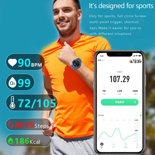 Reloj Inteligente HT6 con Recordatorio de Sedentarismo y Música Bluetooth - Image 5