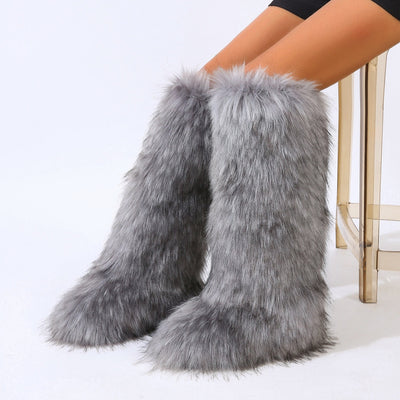 Botas Altas de Invierno con Forro Cálido y Suela Plana - Image 22