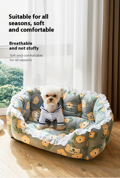 Sofá Cama para Perros Desmontable y Lavable Cuatro Estaciones - Image 12