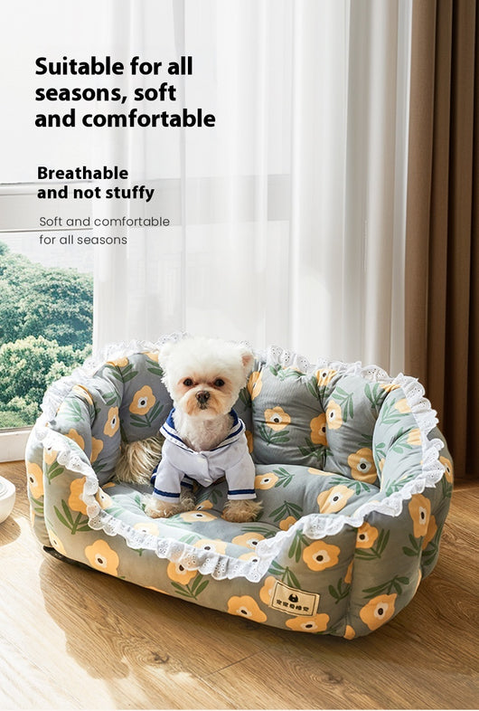 Sofá Cama para Perros Desmontable y Lavable Cuatro Estaciones - Image 12