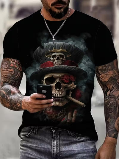 Playera Casual para Hombre con Estampado Digital 3D - Image 28