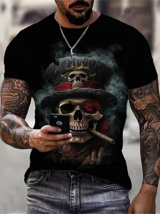 Playera Casual para Hombre con Estampado Digital 3D - Image 28