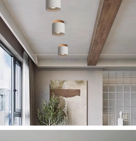 Lámpara de Techo Estilo Japonés con Estructura de Cemento y Diseño Silencioso - Image 14