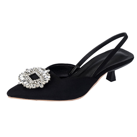 Sandalias Stiletto Puntiagudas con Talón Abierto - Image 3