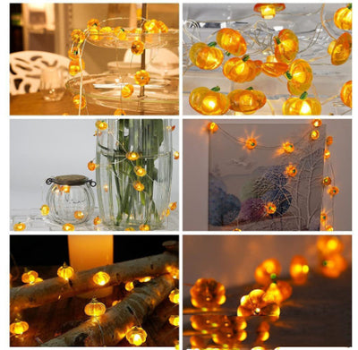 Cadena de Luces LED Calabazas con Batería para Decoración Halloween - Image 14