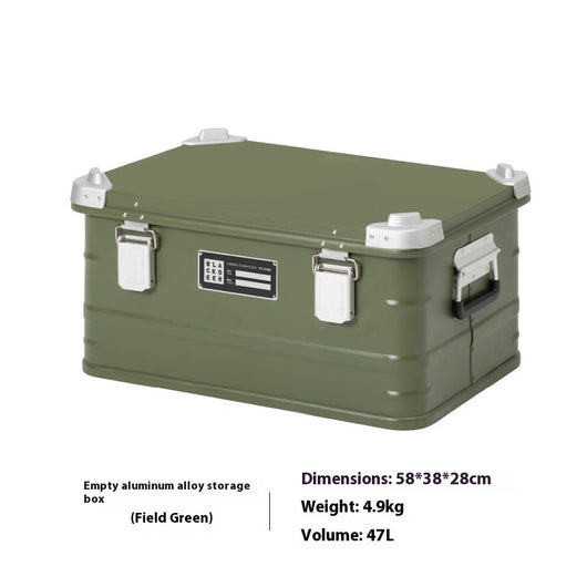 Caja de Almacenamiento Portátil de Aluminio para Camping y Vehículos - Image 5