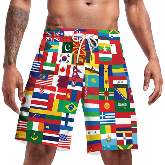 Shorts de Playa Casual Five-Point para Hombre - Perfecto para Verano