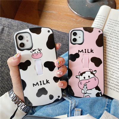 Funda para Teléfono Cow Anillo Adorable y Simple - Image 12