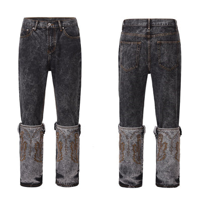 Pantalones Rectos de Diseño Exclusivo Chao Pai Jie Tou - Image 2