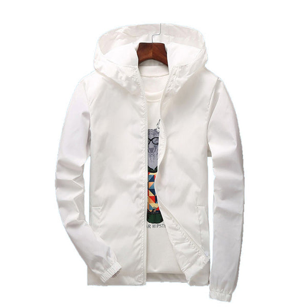 Chaqueta Casual Unisex con Capucha, Cierre y Bolsillos