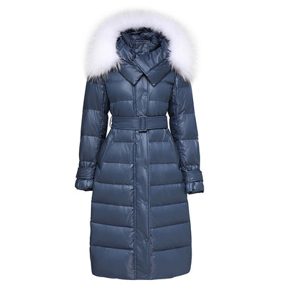 Chaqueta Acolchada Larga de Plumón para Mujer - Abrigo Cálido y Elegante - Image 4