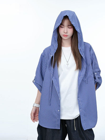 Camisa Hoodie Casual de Verano Relajado - Image 5
