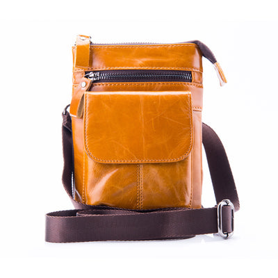 Bolsa de Cuero para Hombre Multifuncional con Compartimentos - Bandolera Deportiva - Image 2