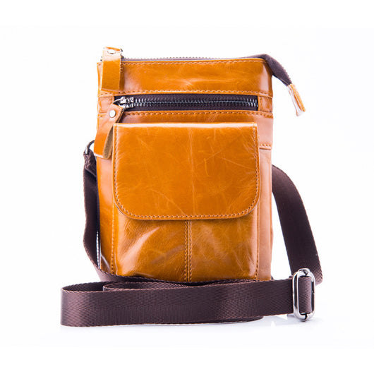 Bolsa de Cuero para Hombre Multifuncional con Compartimentos - Bandolera Deportiva - Image 2