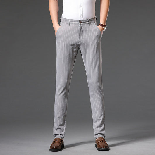 Pantalones Slim Juveniles con Rayas y Tecnología Stretch - Image 4