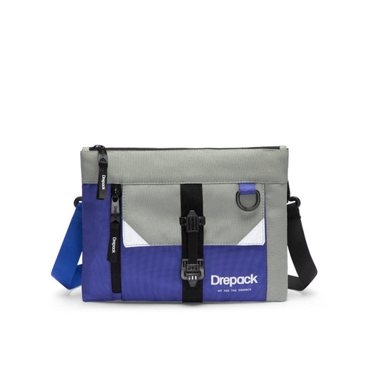 Bolsa Mensajera Techwear Color Block para Hombre con Detalles Reflectantes - Image 8