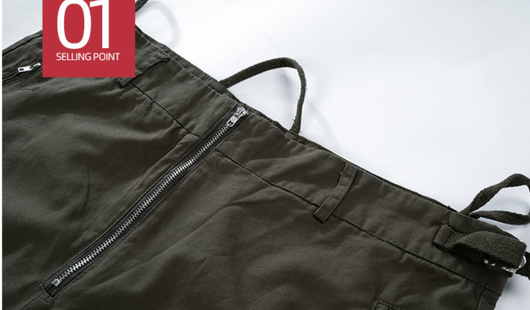 Pantalones Casuales con Detalles de Cremallera y Pliegues - Unisex Estilo Urbano - Image 13