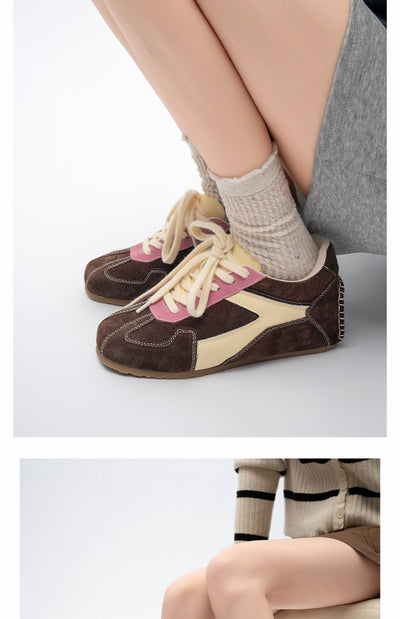 Zapatillas Retro Deportivas de Cuero con Tacón Oculto - Estilo Vintage Alemán para Mujer - Image 13