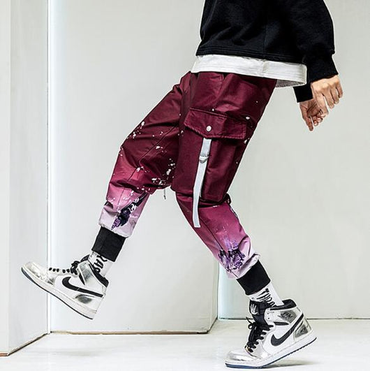 Pantalones Hip Hop Malcolm con Degradado Splash Paint - Image 3