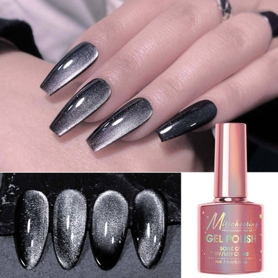 Esmalte de Uñas Efecto Gato Negro Intenso - Estilo Hada Oscura - Image 11