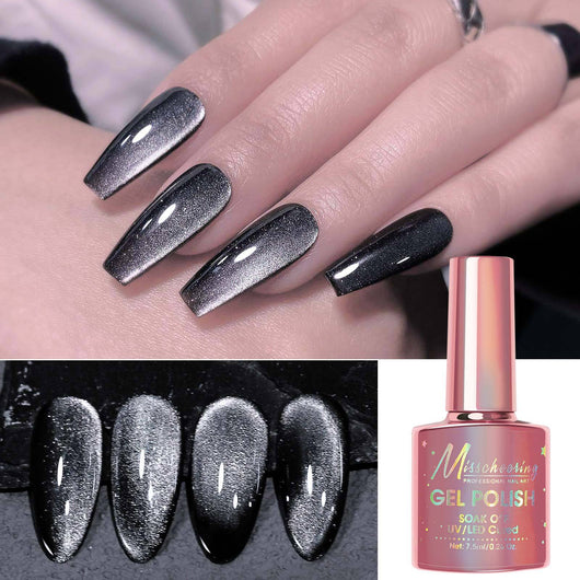 Esmalte de Uñas Efecto Gato Negro Intenso - Estilo Hada Oscura - Image 11