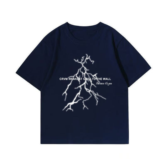 Camiseta Corta Estampado Rayo para Hombre - Image 9
